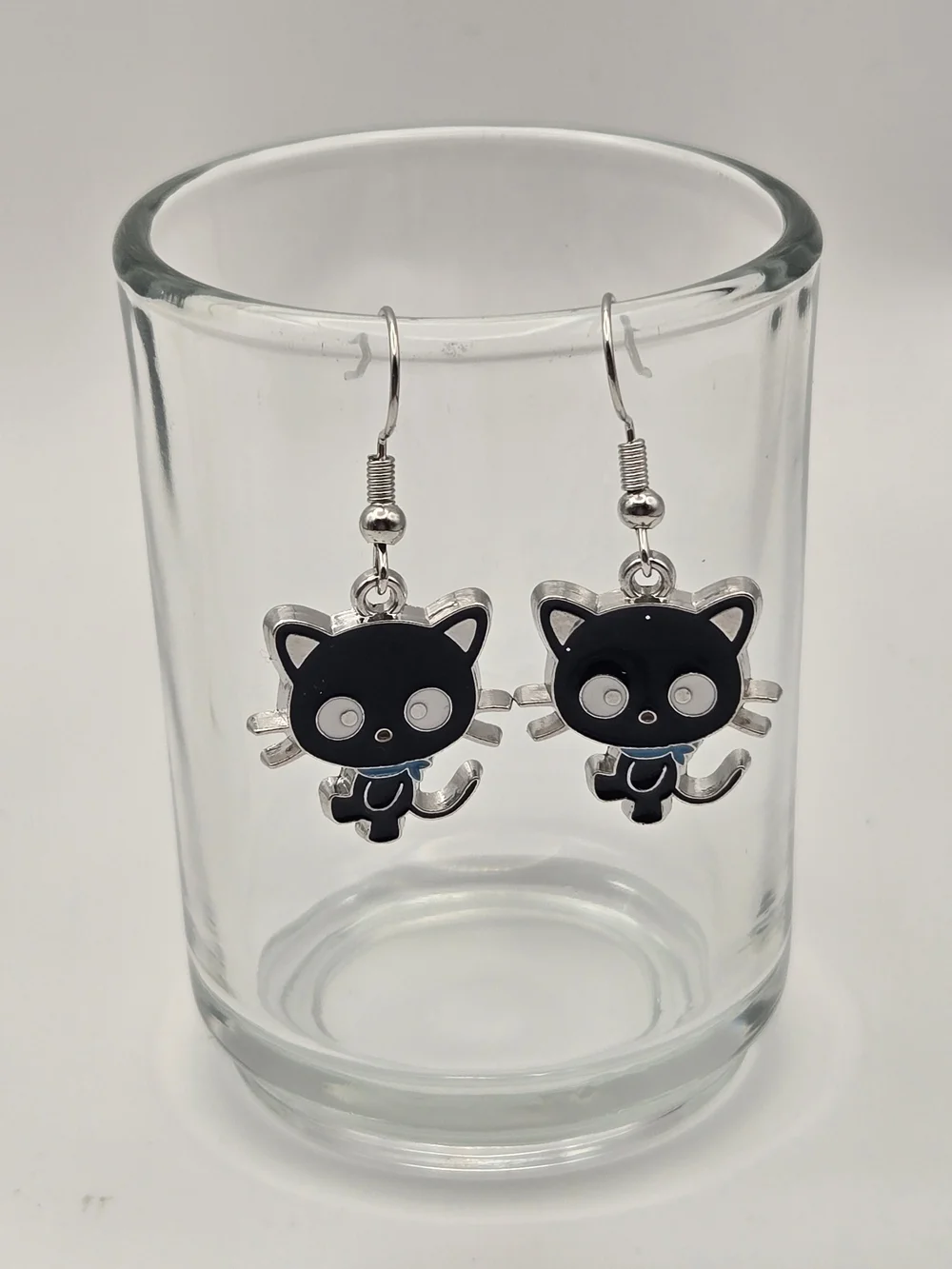 Black Cat Dangle Earrings — Cute Animal Jewelry